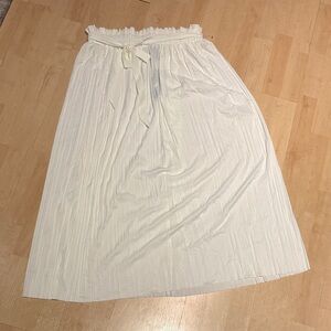 Chic Cream A-Line Skirt